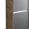 Highboard 33.3 x 78.4 x 33.3 cm Glas Metallic matt