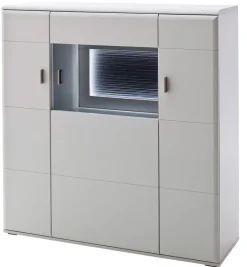 Highboard AMORA 120 cm NB weiß /anthrazit 3D