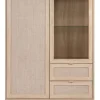 Highboard BALI 101,4 x 139 cm Sonoma Eiche/ Rafia Geflecht