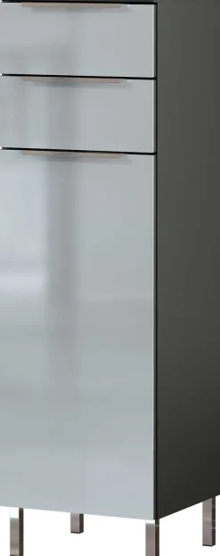 Highboard CORUS Graphit/ silbergrau