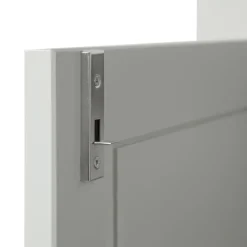 Highboard EVA 93 x 150 cm Kiefer teilmassiv nebelweißes Finish