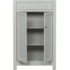 Highboard EVA 93 x 150 cm Kiefer teilmassiv nebelweißes Finish