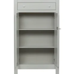 Highboard EVA 93 x 150 cm Kiefer teilmassiv nebelweißes Finish