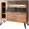 QUARTIER Highboard HAWK braun /schwarz