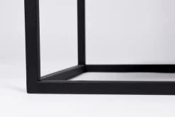 QUARTIER Highboard JOANNA 80 x 100 cm Rattangeflecht/schwarz