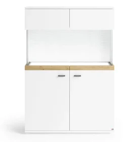 QUARTIER Highboard LANCASTER 100 x 145 cm Eiche Artisan