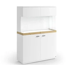 QUARTIER Highboard LANCASTER 100 x 145 cm Eiche Artisan