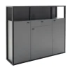 Highboard LUXOR 145 x 121 cm Royal grau/ anthrazit