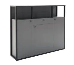 Highboard LUXOR 145 x 121 cm Royal grau/ anthrazit
