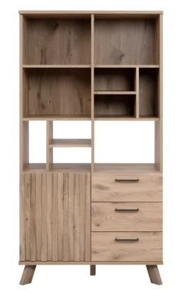 QUARTIER Highboard WELLINGTON 84,5 x 160 cm Schwedeneiche