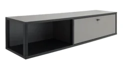 Hängeschrank LUXOR 156 x 34 cm Royal grau/ anthrazit