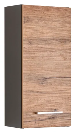Hängeschrank PARIS 30 x 64 cm Graphit/ Wotan Eiche