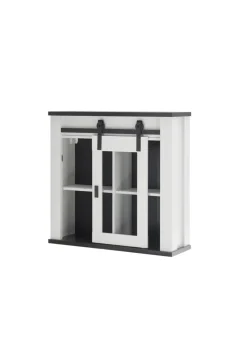 Hängeschrank SHERWOOD ca. 93 x 90 x 31 cm Pinie Weiss Dekor