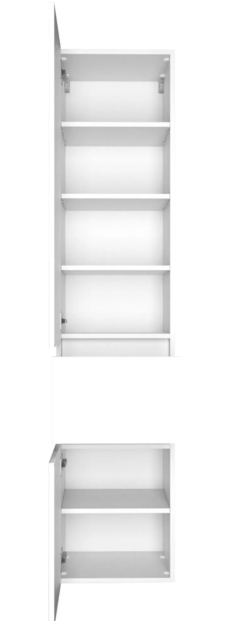 Hochschrank BAABE 40 x 180 cm Weiß matt