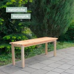 holz4home Gartenbank ALLROUND 118 x 33 cm naturfarbig