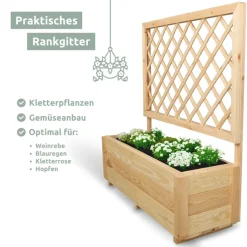 holz4home Pflanzkasten SPALIER 98 x 34 cm Kiefernholz