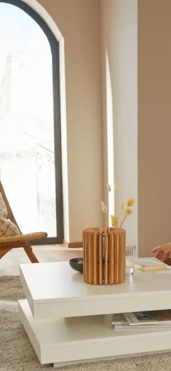 HOUSE OF NATURE Teelichthalter 25 cm Holz braun