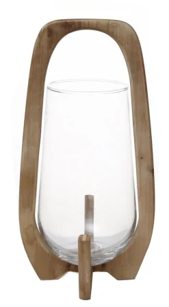 HOUSE OF NATURE Windlicht AGIRA 42 cm Holz /klar