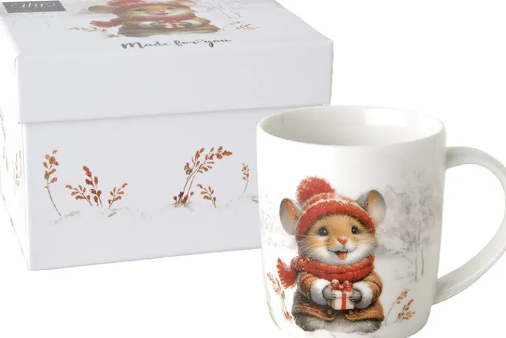 ihr Becher ELLI AND BECKY Porzellan 85 x 85 x 9 cm Weiß