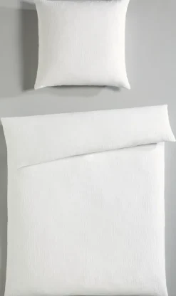 INSPIRATION HOME Musselin-Bettwäsche 135 x 200 cm weiß