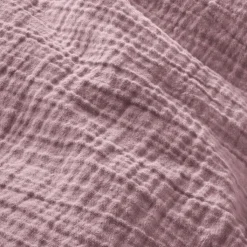 INSPIRATION HOME Musselin-Bettwäsche 135 x 200 cm mauve