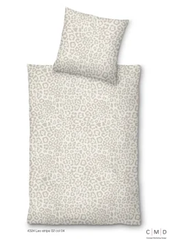 INSPIRATION HOME Satin-Bettwäsche LEO 135 x 200 cm beige