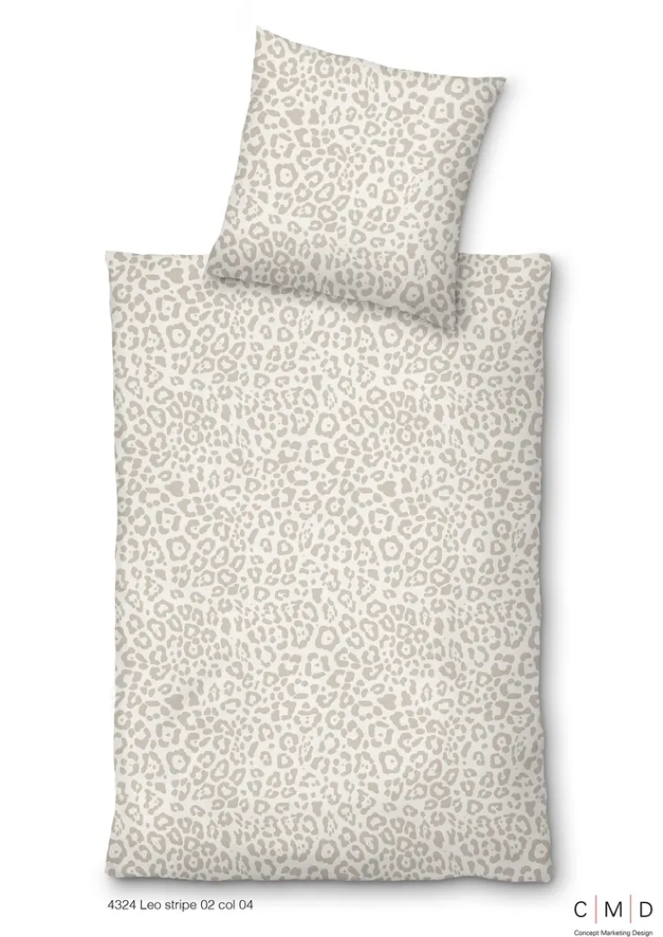 INSPIRATION HOME Satin-Bettwäsche LEO 135 x 200 cm beige