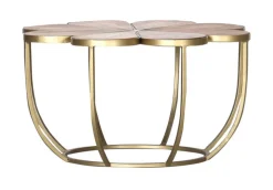 INTERhome Beistelltisch BLOOM Akazie Massiv natur