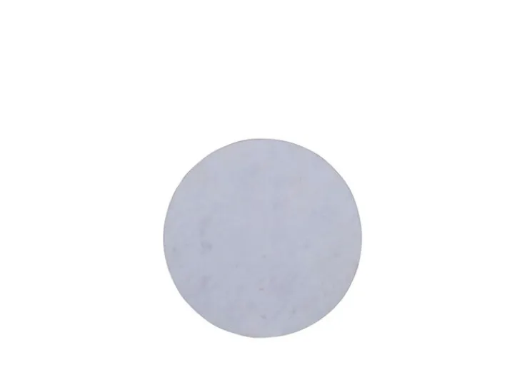 INTERhome Beistelltisch CHUCK Marmor Ø 30 cm Höhe 56 cm Marmor-Dekor Weiß