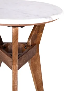 INTERhome Beistelltisch CHUCK weiß/ braun