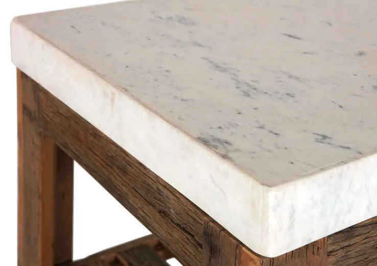 INTERhome Beistelltisch COCINA weiß/ braun