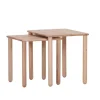 INTERhome Beistelltisch 2er Set RUBBY Rubberwood massiv