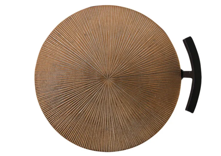 INTERhome Beistelltisch MIX&MATCH 26 x 64 cm messingfarbig/ schwarz