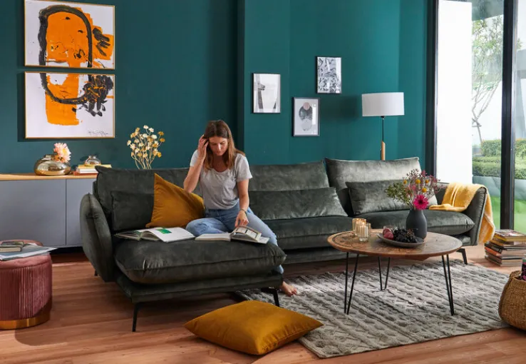 INTERhome Couchtisch OAKLAND 44 cm Mangoholz massiv natur