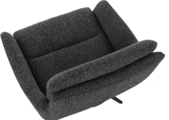 INTERhome Drehsessel LEIA dunkelgrau/schwarz