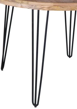 INTERhome Esstisch BALTIC 105 x 76 cm braun / schwarz Mango massiv