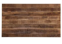 INTERhome Esstisch BARNEY 160 x 90 cm Mango Massivholz/schwarz