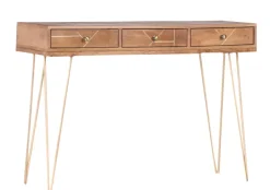 INTERhome Konsole FAME Mango massiv/ goldfarbig