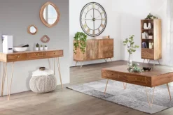 INTERhome Konsole FAME Mango massiv/ goldfarbig