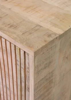 INTERhome Konsole NEMESIS 130 x 75 cm Mango massiv natur/Metallgestell schwarz