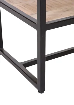 INTERhome Konsole NEMESIS 130 x 75 cm Mango massiv natur/Metallgestell schwarz