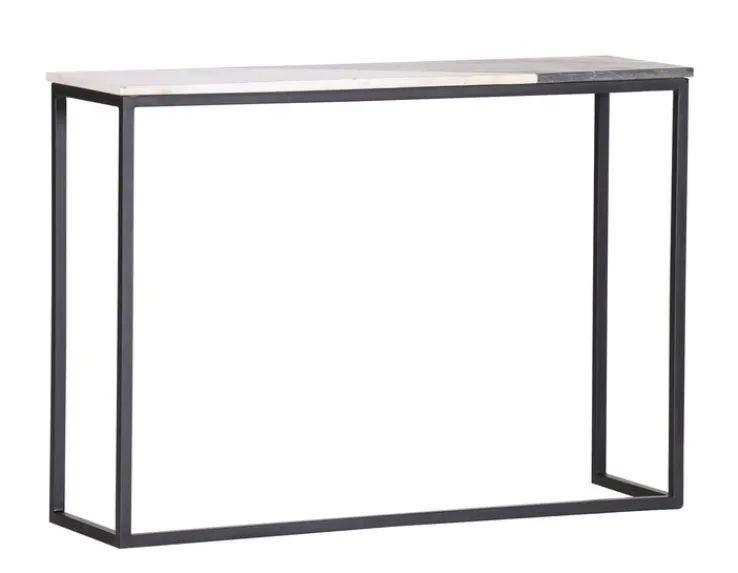 INTERhome Konsolentisch GATSBY 100 x 30 cm schwarz/ weiß