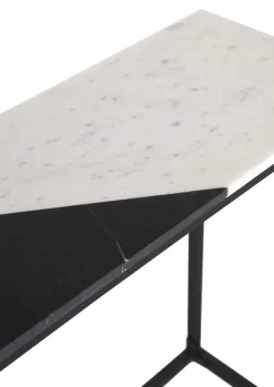 INTERhome Konsolentisch GATSBY 100 x 30 cm schwarz/ weiß