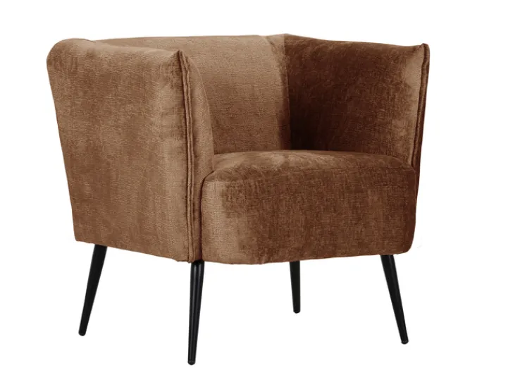 INTERhome Sessel MANNI kupferfarbig/schwarz
