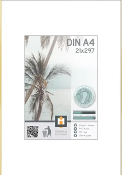 INTERTRADING Bilderrahmen KYOTO 21 x 30 cm goldfarbig