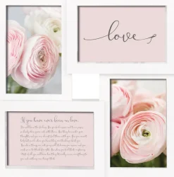 INTERTRADING Kollage Bilderrahmen GONDEL 28,3 x 28,3 cm Kunststoff weiß