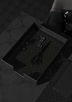 JOOP! Aufbewahrungskorb CORNFLOWER Kunstleder Textil 24,5 x 33 x 6 cm Anthrazit-Schwarz