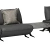 JOOP! Ecksofa 450 x 172 cm Stoffbezug stahl- /anthrazit