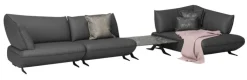 JOOP! Ecksofa 450 x 172 cm Stoffbezug stahl- /anthrazit