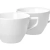 JOOP! Kaffeetassen-Set SINGLE CORNFLOWER 2er Set weiß